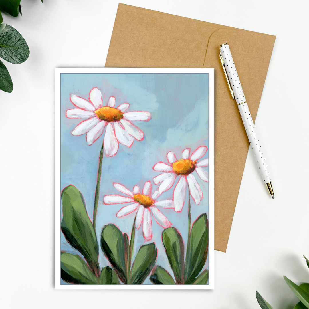 "Dainty Daisies" Greeting Card 5x7"