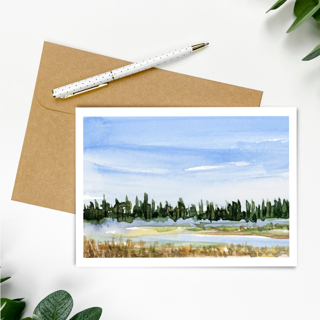 "Silver Lake" Greeting Card 5x7"