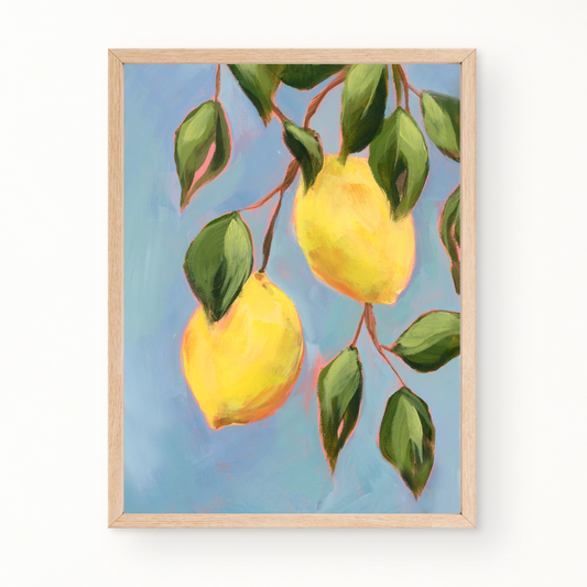 "Lemon Contours" Fine Art Print