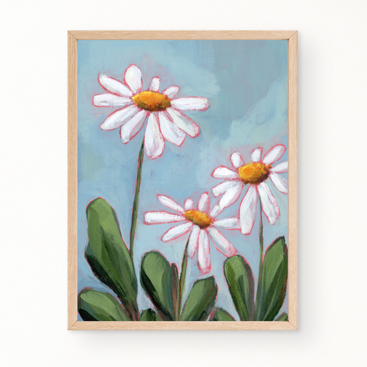 "Dainty Daisies" Floral Fine Art Print