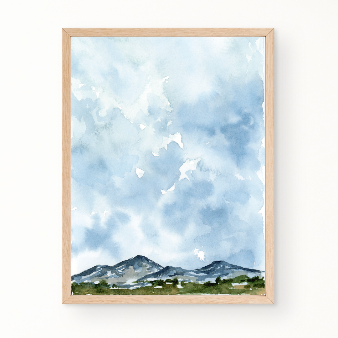 "Sunday Drive" Watercolor Landscape Fine Art Print