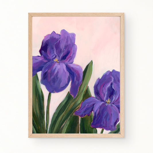 "Iris Contours" Floral Fine Art Print