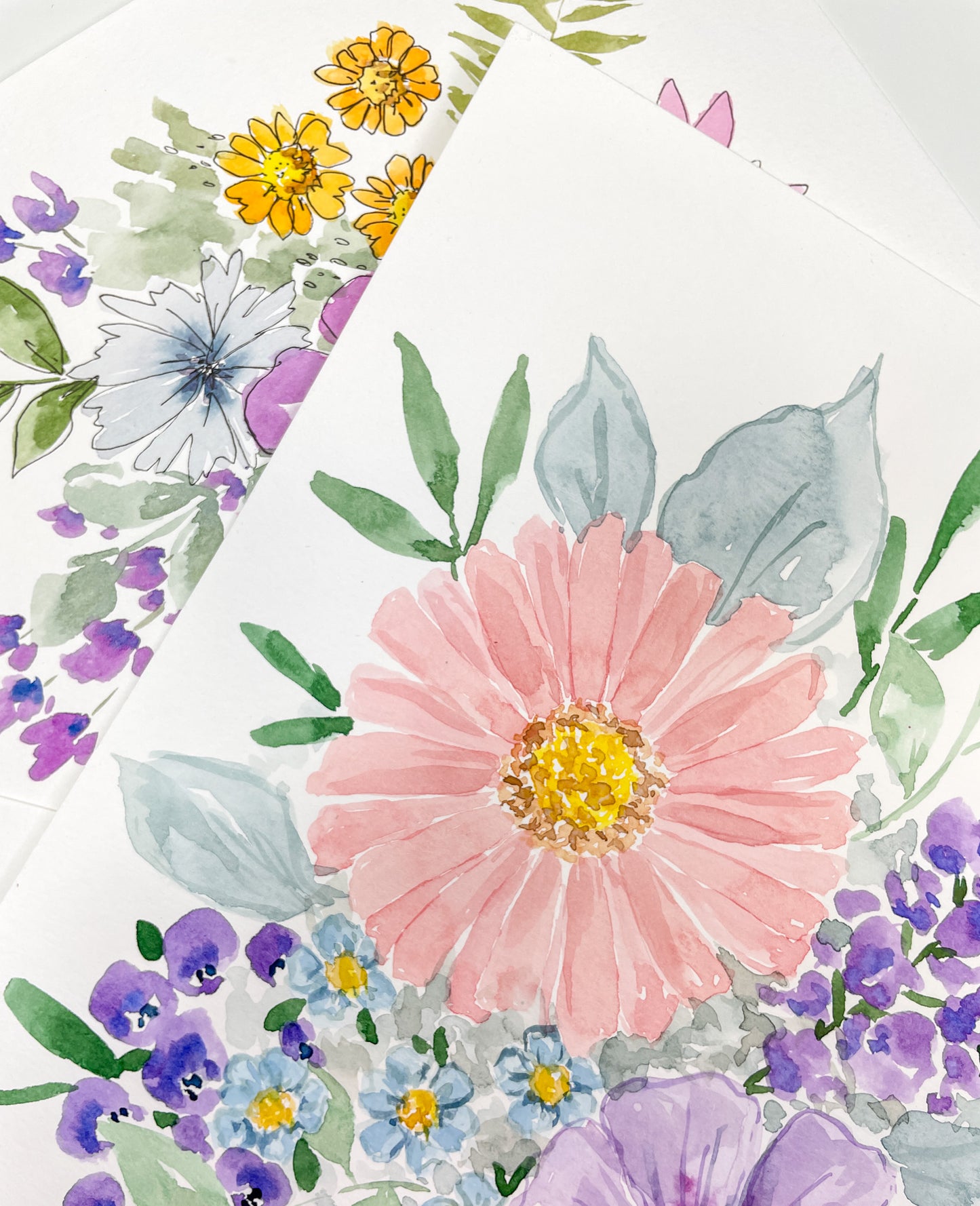 Pressed Floral Inspired Virtual Watercolor Workshop RECORDING