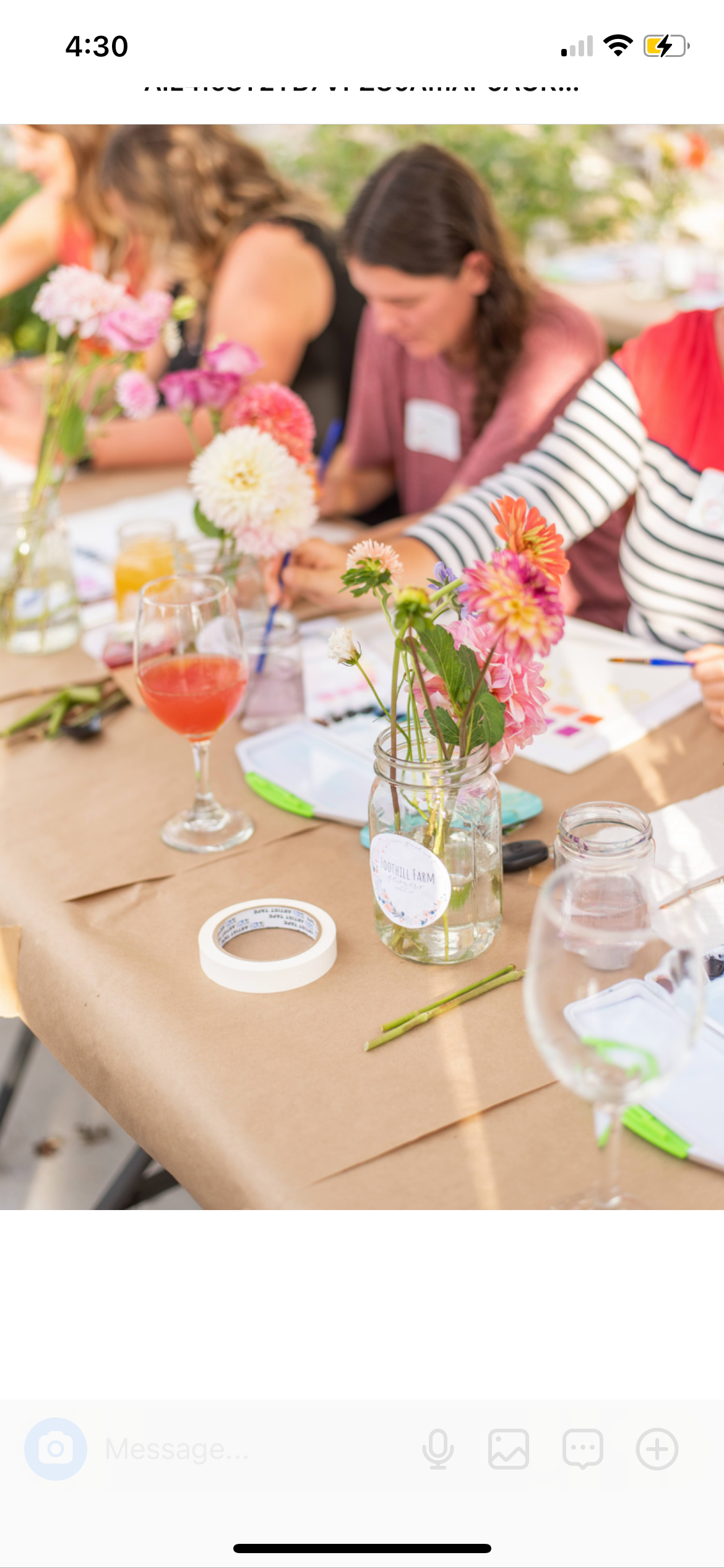Watercolor Florals Workshop at Blue Mountain Ranch in Highland, UT