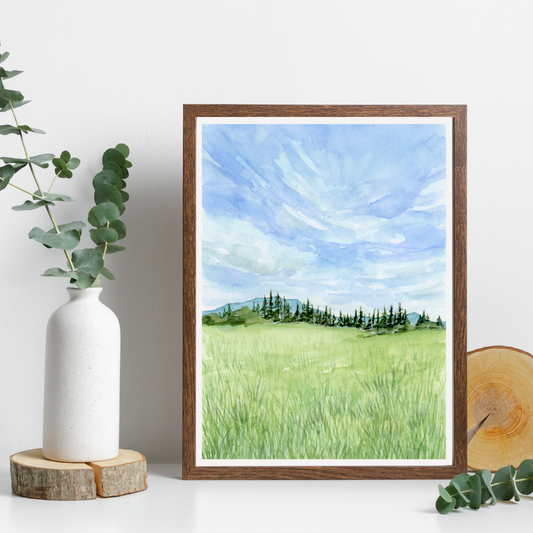"Idaho Meadow" Print