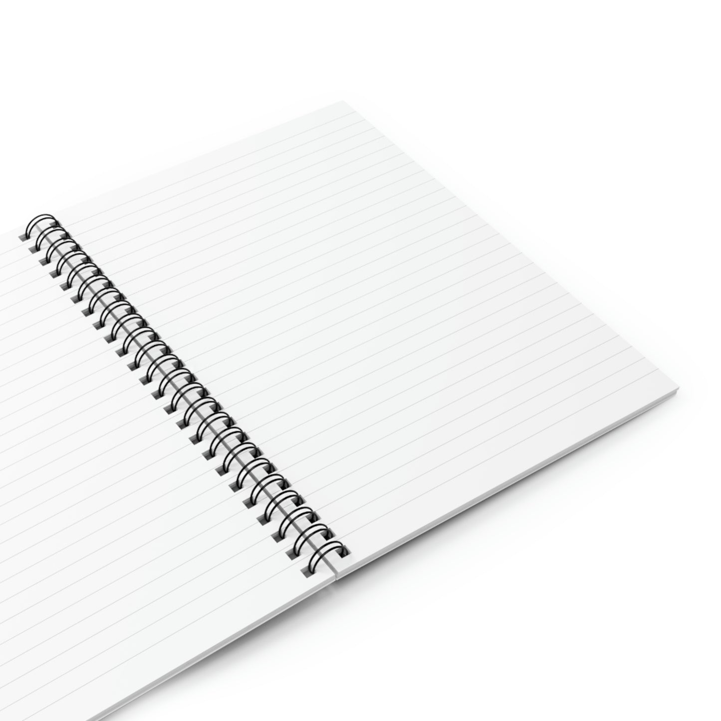 Blue Floral Spiral Notebook - Ruled Line