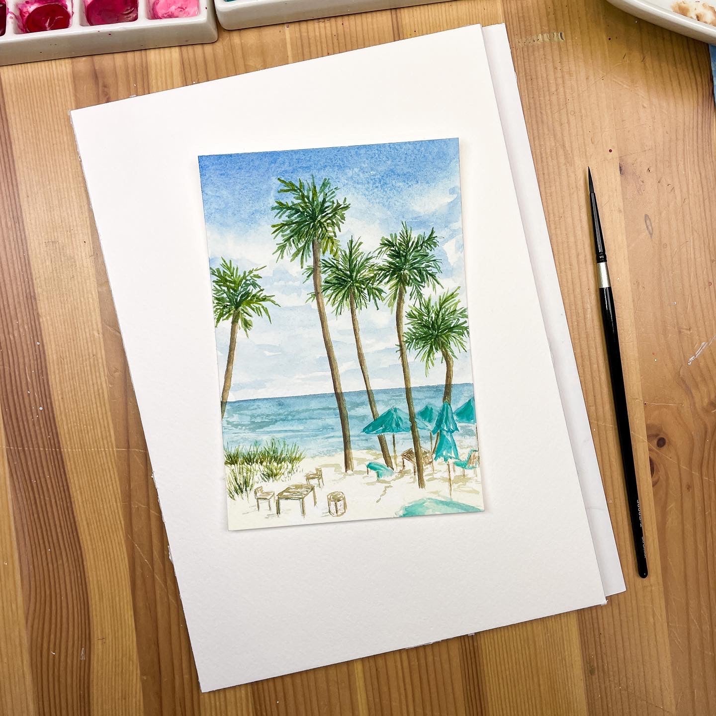 Custom Mini Watercolor Landscape