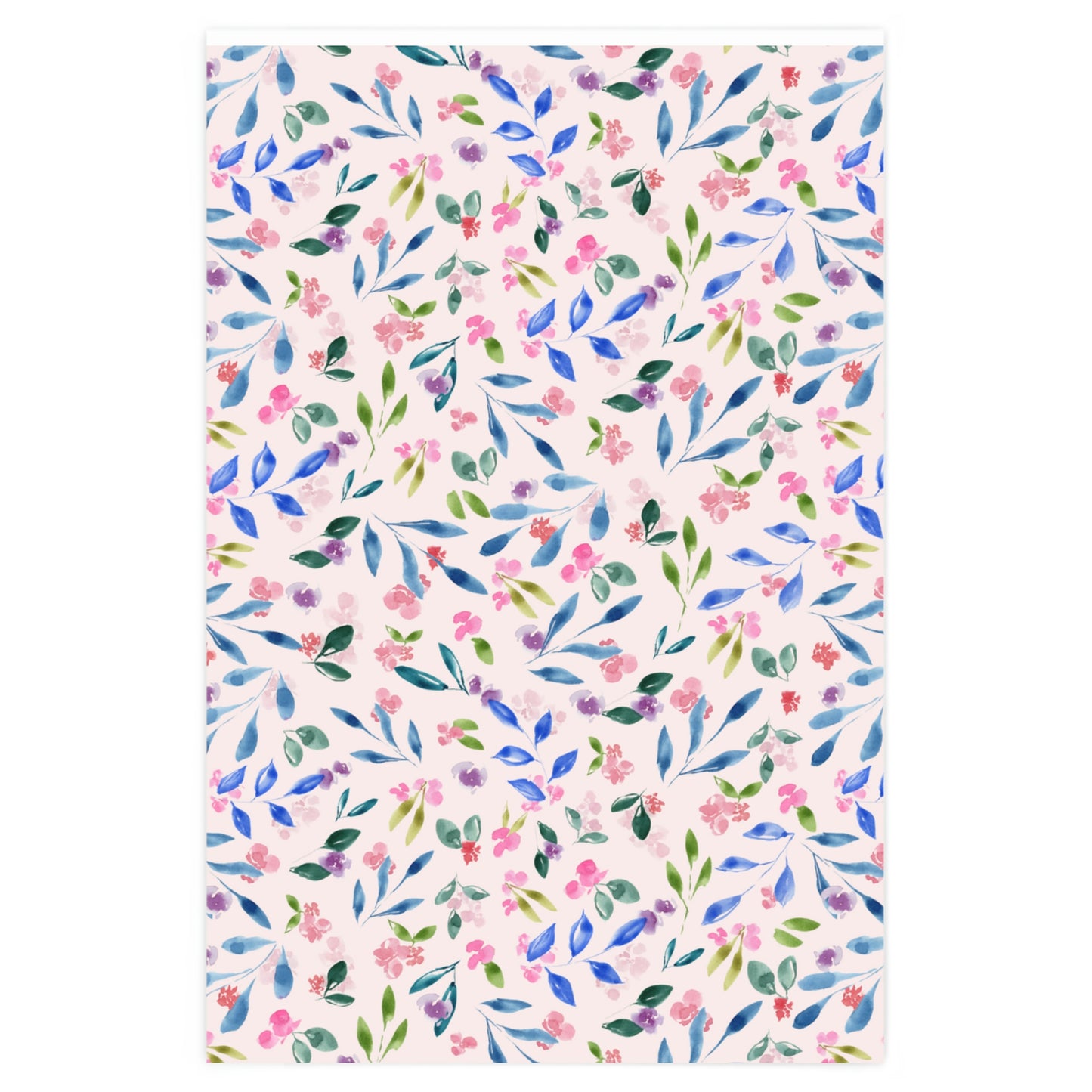 Loose Floral Wrapping Paper Light Pink