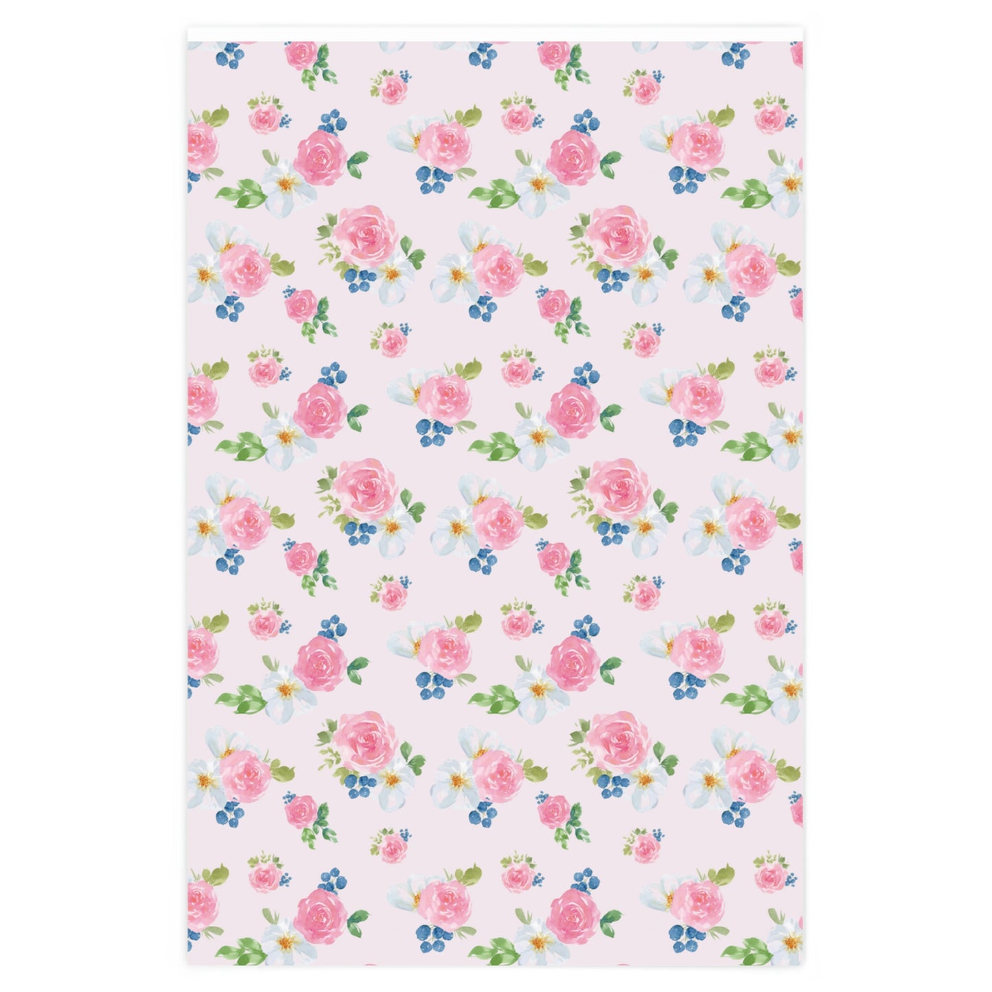 Vintage Pink Floral Wrapping Paper