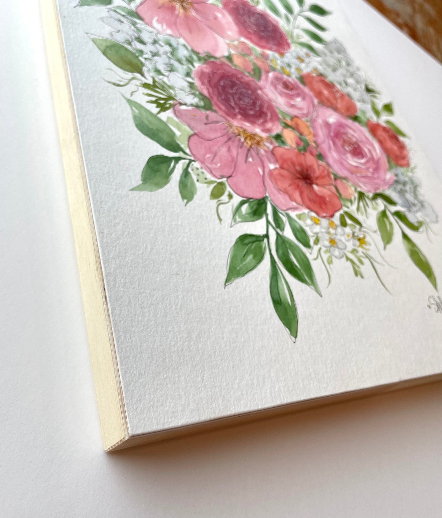 Wood Mounting Option for Custom Florals