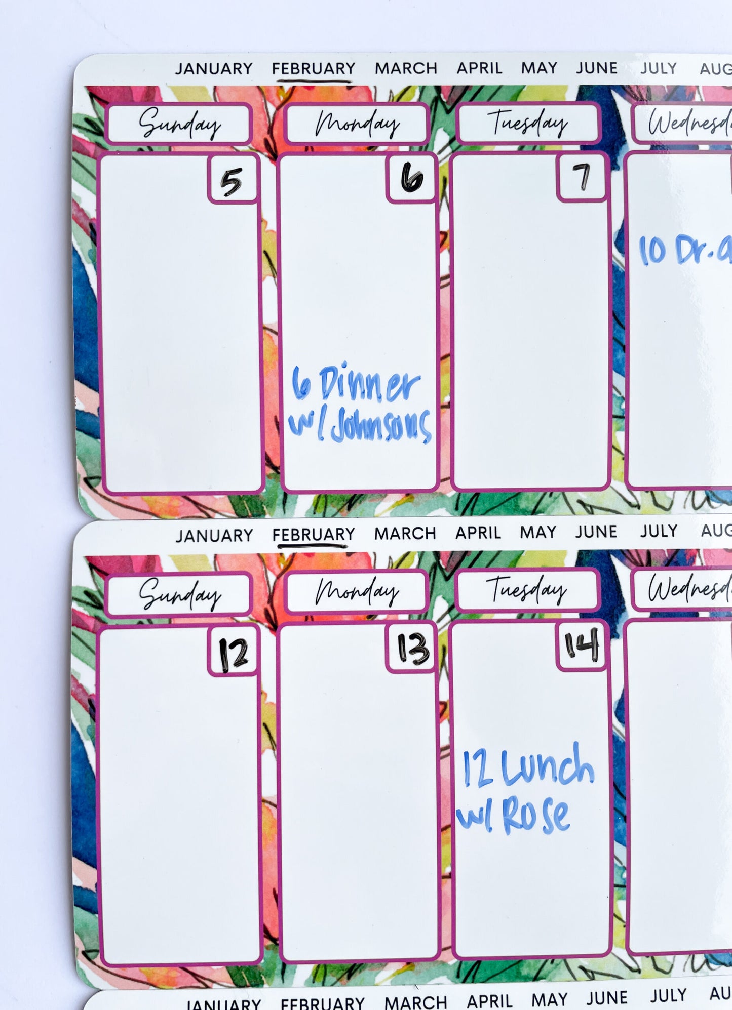 Rotating Weekly Dry Erase Rotating Calendar