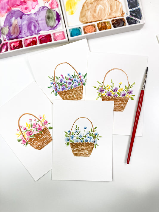 Spring Floral Basket- Full Process Video