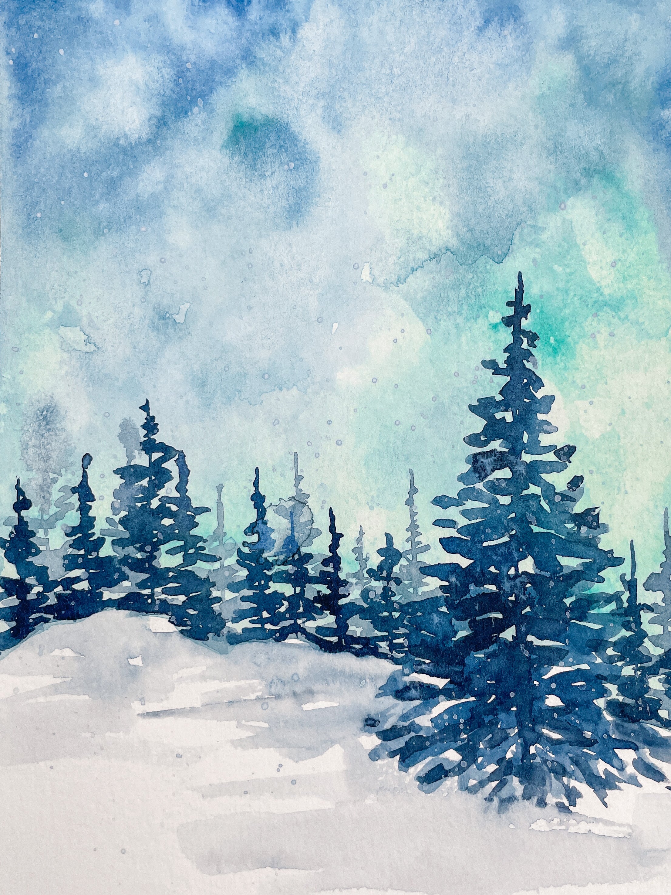 Winter Wonderland Virtual Workshop Recording – Shelly Cluff Art
