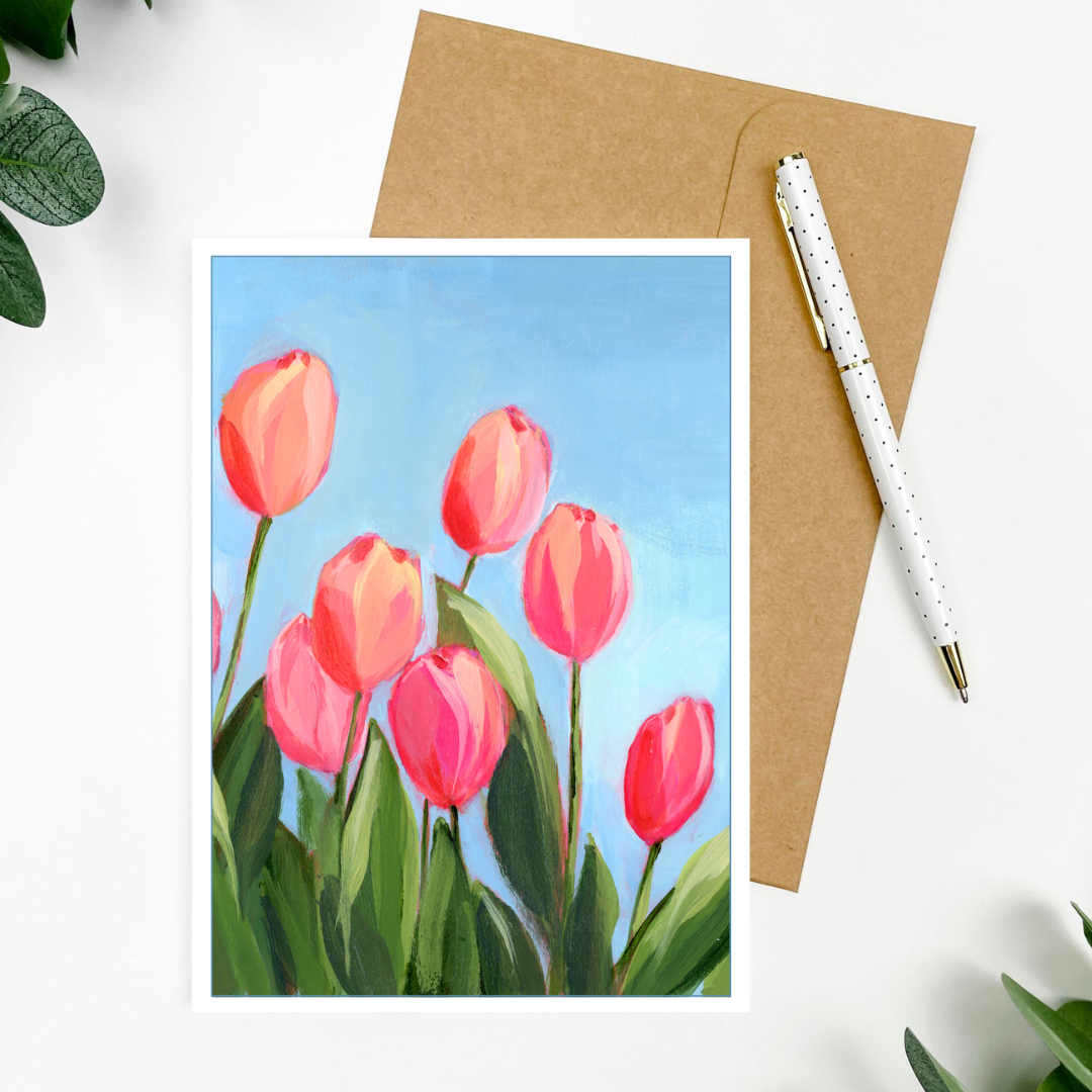 "Tulip Days" Greeting Card 5x7"