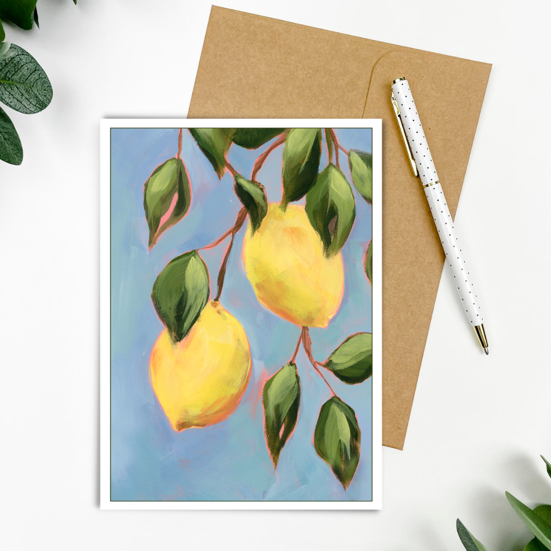 "Lemon Flow" Greeting Card 5x7"