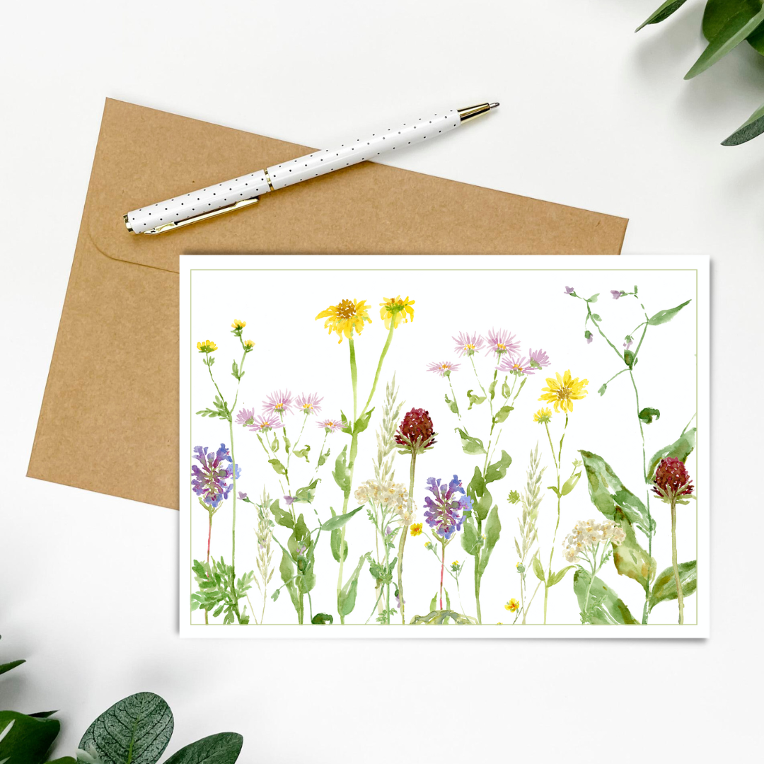 "Wildflower Study" Greeting Card 5x7"