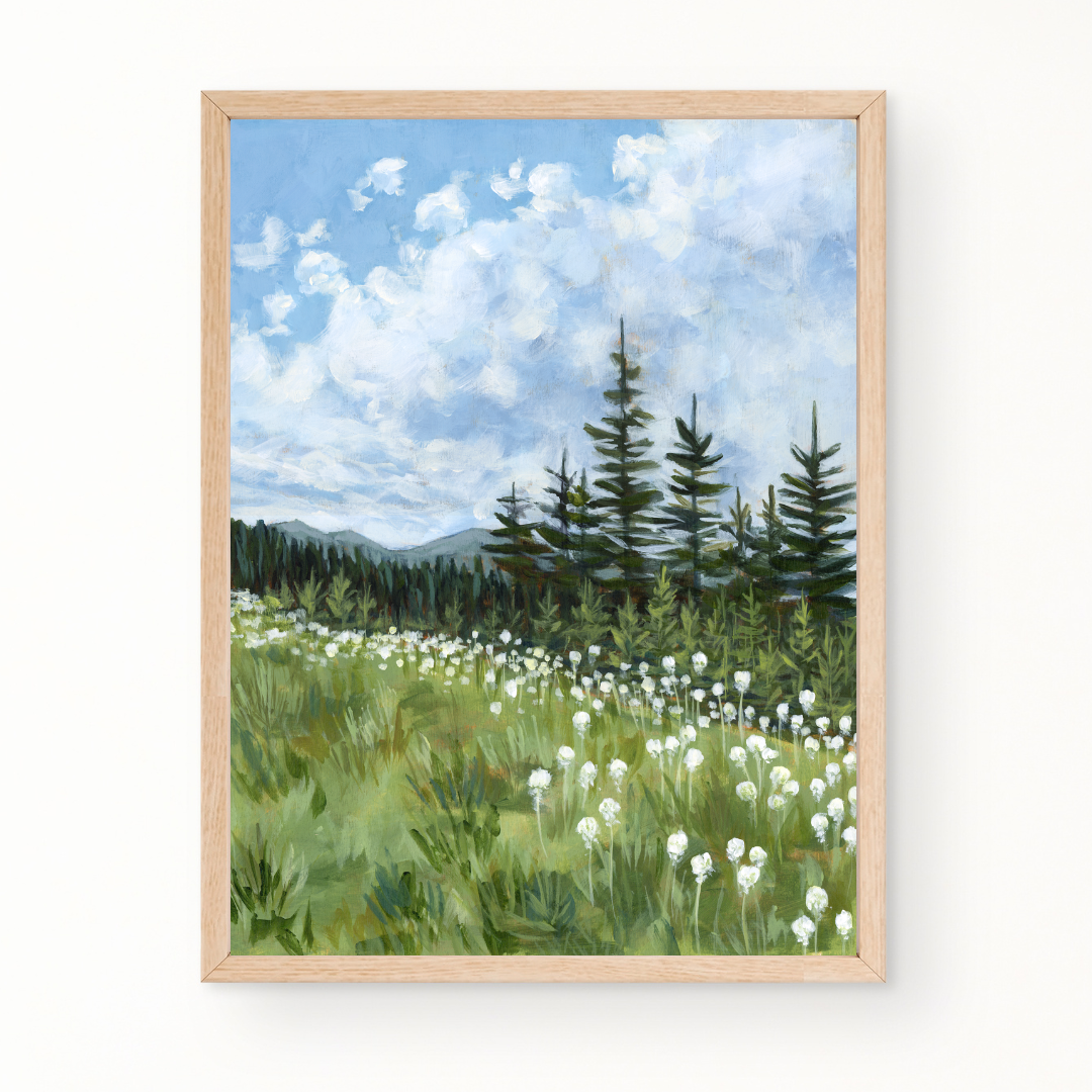 "Idaho Bear Grass" Landscape Fine Art Print