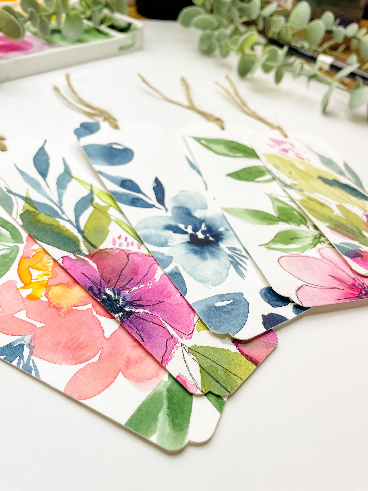 Watercolor Floral Bookmarks at Biscott’s in Daybreak