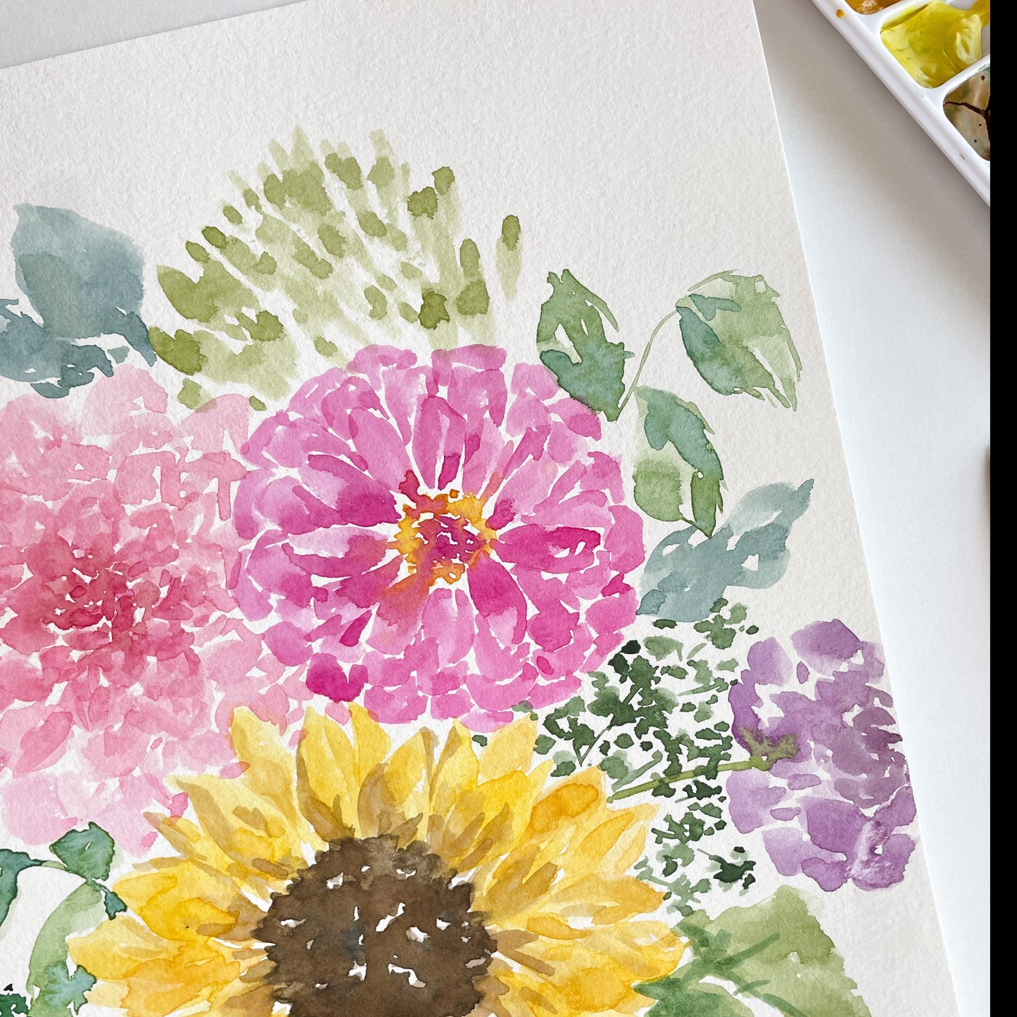 Watercolor Florals Workshop at Blue Mountain Ranch in Highland, UT