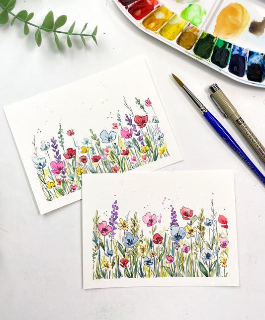 Watercolor Wildflowers Workshop at Juniper Market/Grove Station