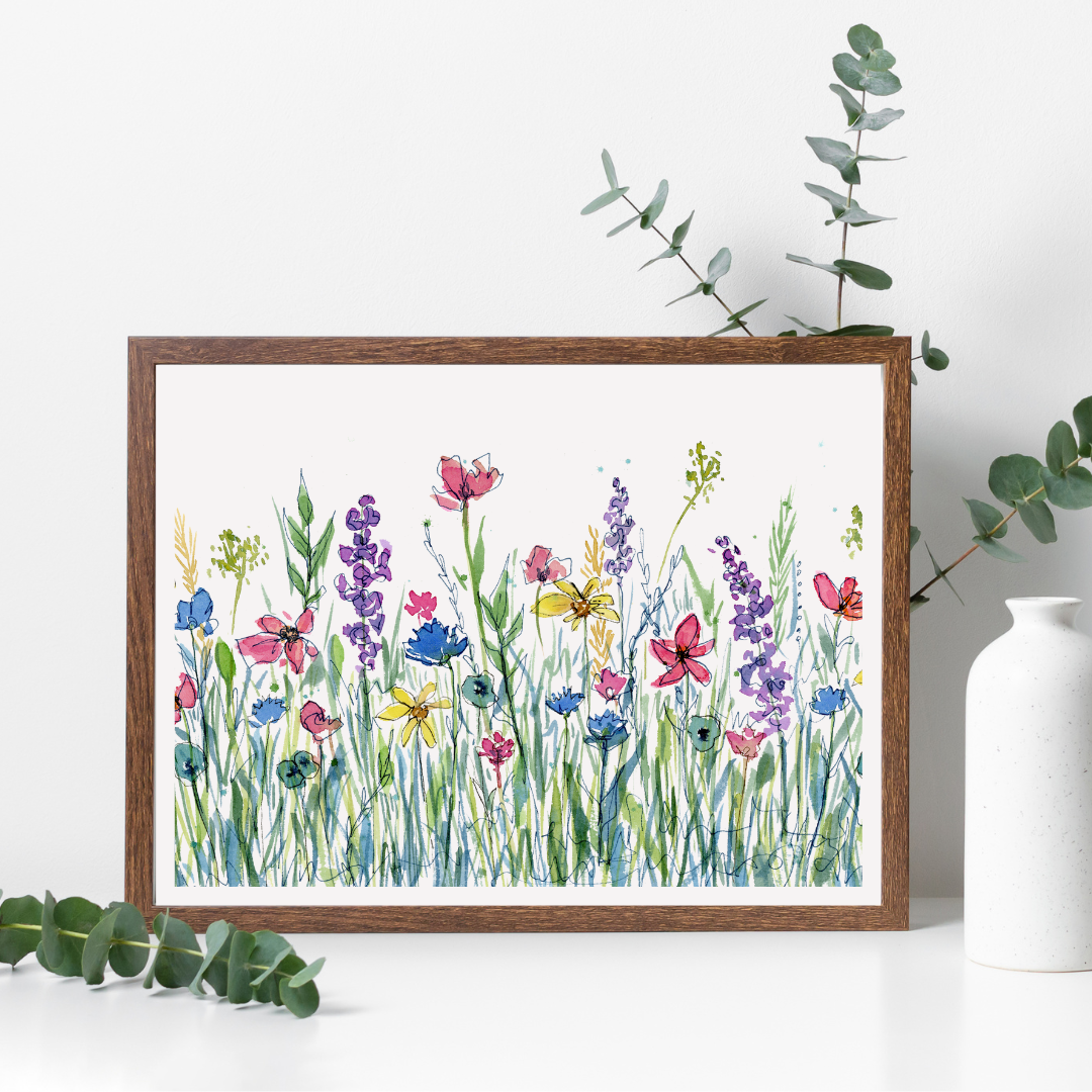 "Whimsical Wildflowers" Print