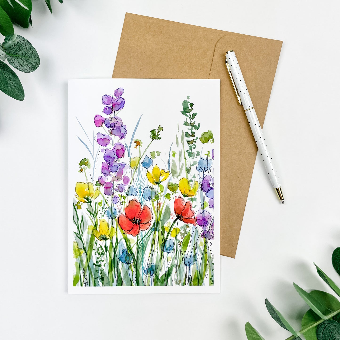 "Wildflowers" Greeting Card 5x7"