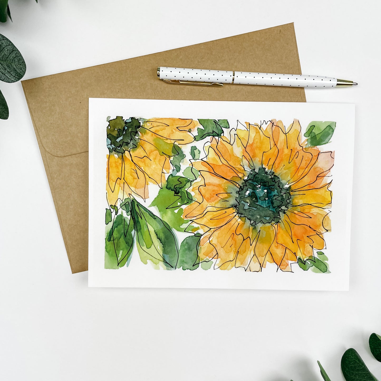"Sunflowers" Greeting Card 5x7"